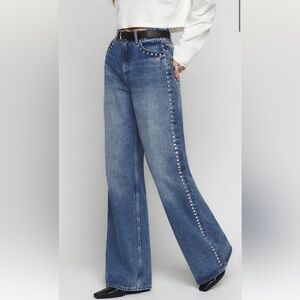 Reformation Cary High Rise Slouchy Wide Leg Jeans